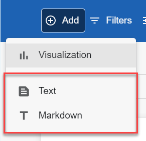 Add dropdown with Text and Markdown highlighted