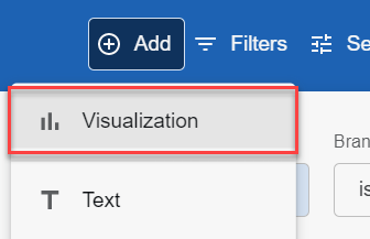 Add dropdown with Visualization selected